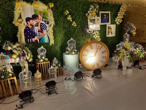 Grass Backdrop with Photo Frames -Decorations | BookTheParty.in