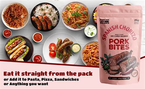 PORK LIFE BALANCE Delicious Spanish Chorizo Bites (100 gms) - Ready To ...