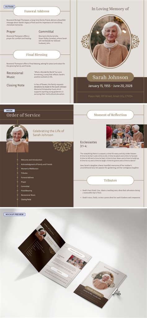 Image result for Funeral Service Program