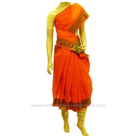 Readymade Bharatanatyam Practise Saree - Dancing Figure