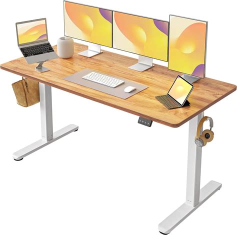 Amazon.com: FEZIBO Electric Standing Desk, Height Adjustable Stand up ...