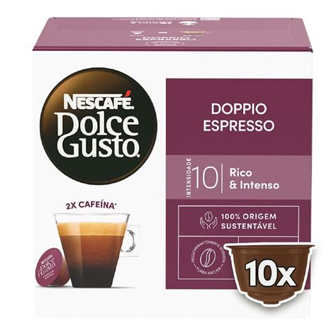 Cápsula de Café Nescafé Dolce Gusto Doppio Espresso 10 Cápsulas - Carrefour