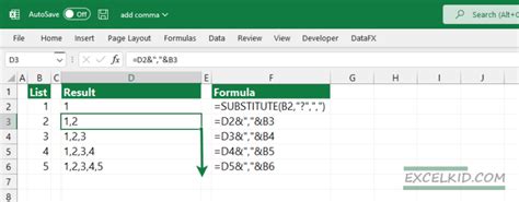 Image result for How to Add a Comma in Excel Column