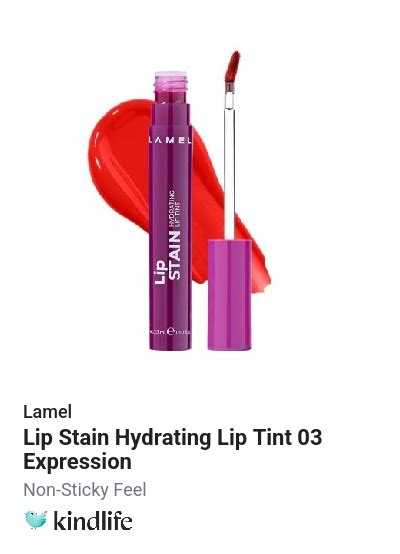 Buy Lamel Lip Stain Hydrating Lip Tint 03 Expression Online at Best ...