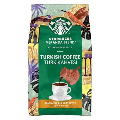 Starbucks Veranda Blend Turkish Coffee, Light Roast, Cocoa Notes, 100 G ...