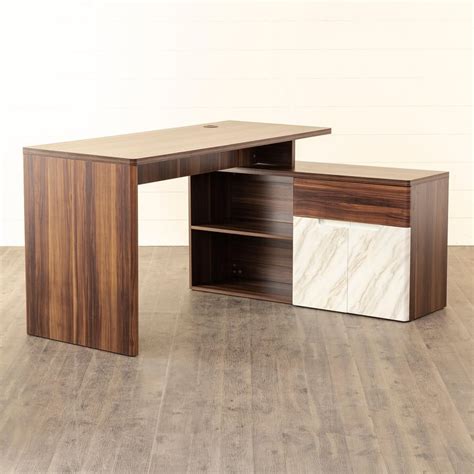 Buy Antonio Corner Table - Brown and White from Home Centre at just INR ...