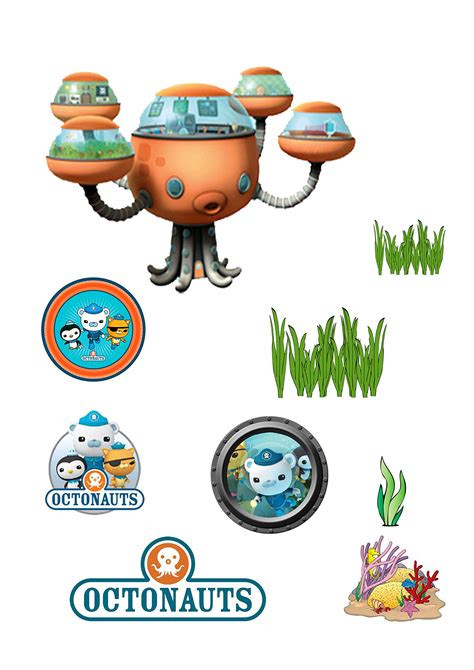 Stand Up Octonauts Cake Scene Premium Edible Wafer Paper Cake ...