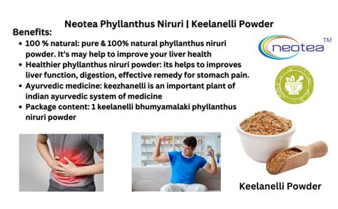 Neotea Keelanelli/Bhumyamalaki/Phyllanthus Niruri Powder 500 G : Amazon ...