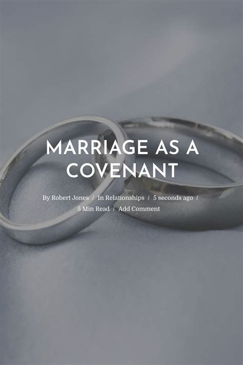Marriage as a Covenant Explained