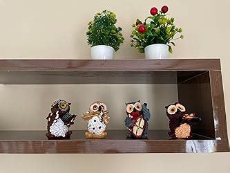 Buy TIED RIBBONS Set of 4 Owls Playing Musical Instruments Showpiece ...