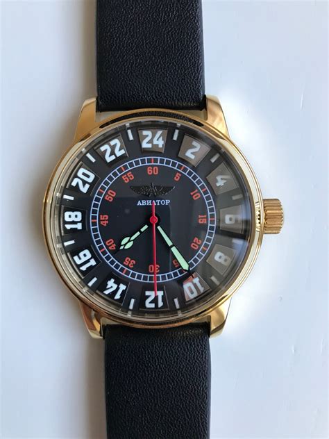 RAKETA Watch, Aviator 24 Hours Watch, Soviet Vintage Watch, Military Pilot Watch, 24h, Soviet ...