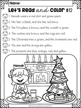 December Reading Worksheet 的图像结果