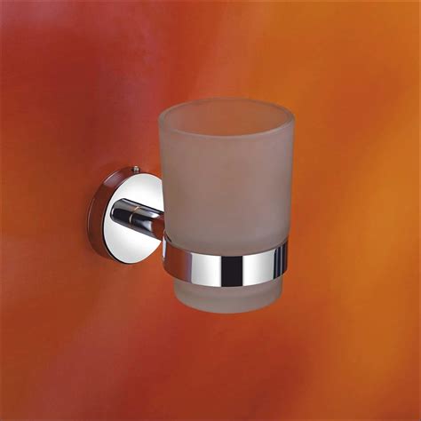 Kanjal AISI 304 Stainless Steel Stand Glass Toothbrush Holder Tumbler ...