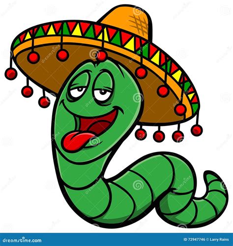 Tequila Worm Vector Illustration | CartoonDealer.com #72947746