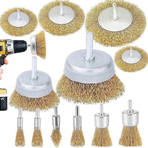 Serplex® 12Pcs Steel Wire Brush Drill Attachment for Rotary Tool Power ...
