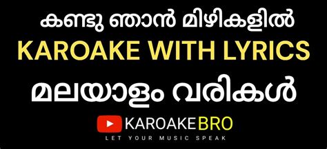 Karaoke Bro | Malayalam Karaoke with Lyrics