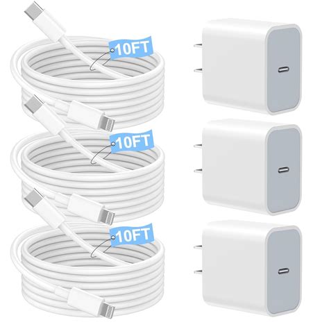 Amazon.com: Fast Charger iPhone,iPhone Charger Fast Charging[Apple MFi Certified]3Pack Apple ...