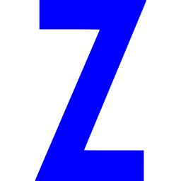 Blue letter z icon   Free blue letter icons