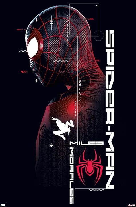 Trends International Spider-Man: Miles Morales Wall Poster (22.375 x 34 ...