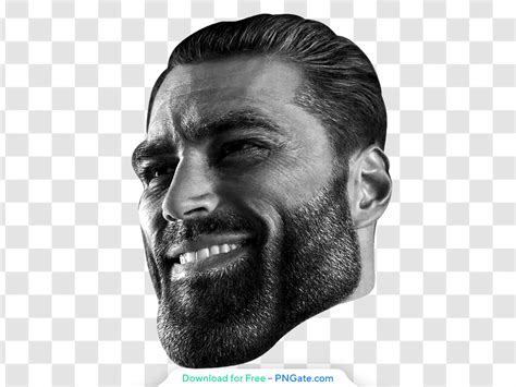 Gigachad color face photo - PNGate