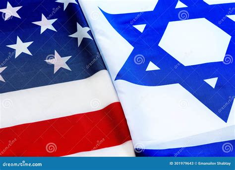 USA Israel. American Flag and Israel Flag Stock Image - Image of ...