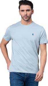 RED TAPE Solid Men Round Neck Blue T-Shirt - Buy RED TAPE Solid Men ...