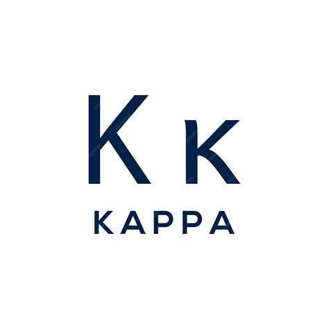 Premium Vector | Kappa greek alphabet symbol logo illustration