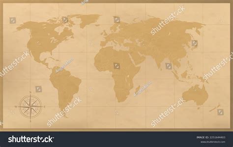 Blank Old World Map Vector 的图像结果