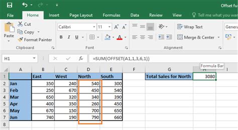 Image result for Offset Excel