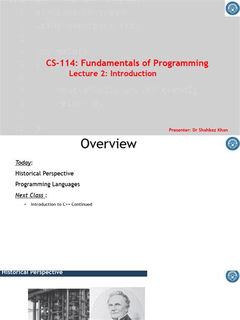 Image result for Programming Language Computer Lecture