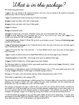 Handwriting Guide Sheets - Fifth Grade by Teal Unicorn Designs | TPT