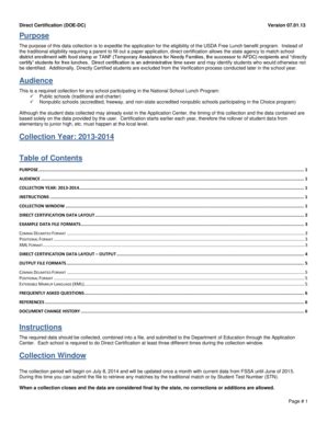 Fillable Online doe in 2014 Direct Certification Layout.pdf - Indiana ...