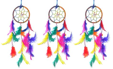 Bigwheels (Set of 3) Ring Handmade Beaded Feather-Fill & Down Dream ...