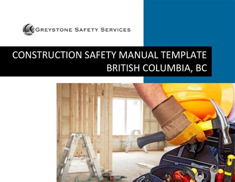 Construction Contractor Health and Safety Manual Plan Program Policy ...