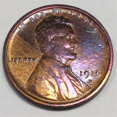 1916-D Lincoln Wheat Cent Penny Beautiful High Grade Coin | Property Room
