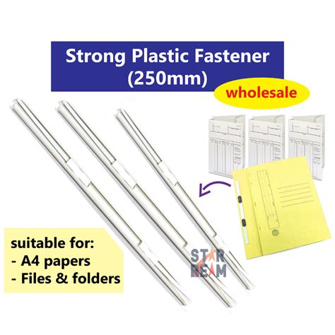 10pcs 10"/ 250mm Durable Long Plastic Paper Fastener Clip for Filing A4 ...