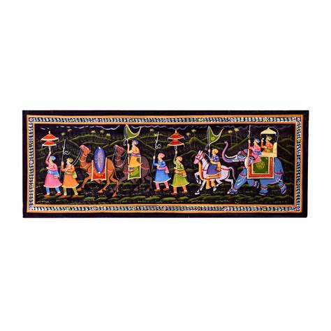 The Mighty Rajput King On Expedition Phad Painting – TOKENZ