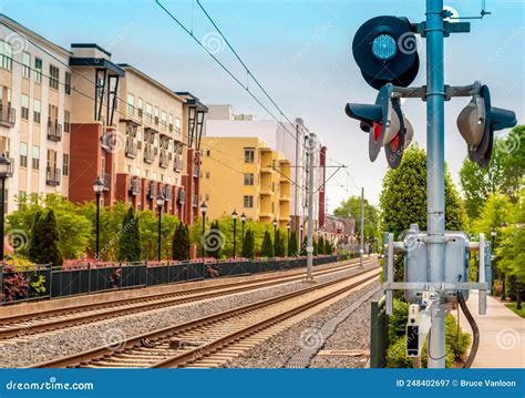 A Charlotte CATS LYNX Blue Line Light Rail Train At UNC Charlotte Main ...