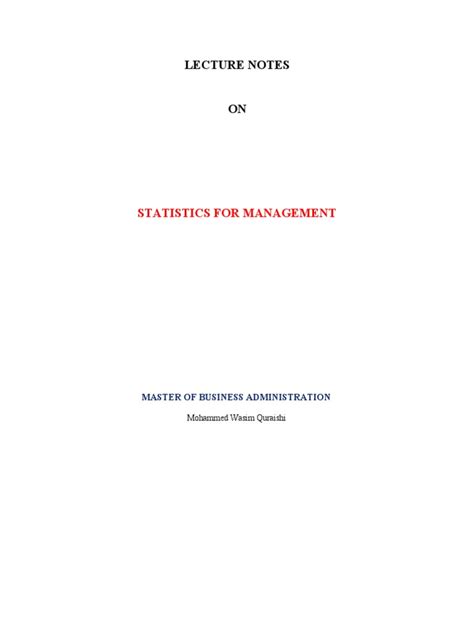 Image result for Maths for Management Lecture Notes