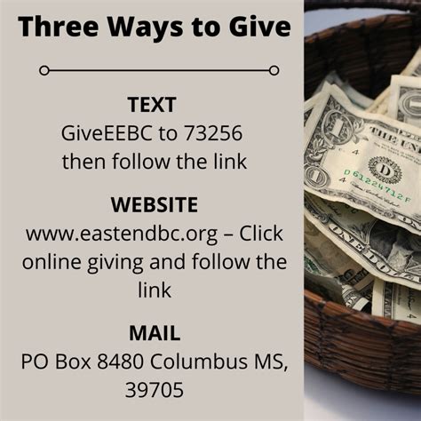 Online Giving - EAST END BAPTIST CHURCH