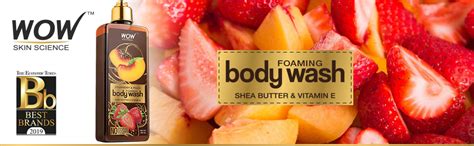 Buy WOW Skin Science Strawberry & Peach Foaming Body Wash - No Parabens ...