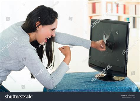 Image result for Woman Smacking at a Computer Screen