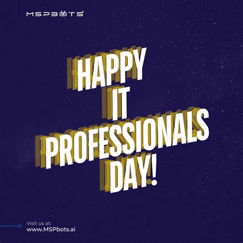 Happy IT Professionals Day everyone! I know so much of my network is ...