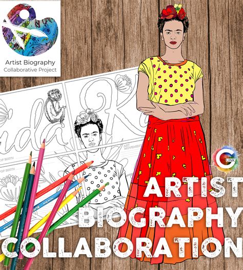 Famous Artist Biography Frida Kahlo Research Project & Collaborative ...