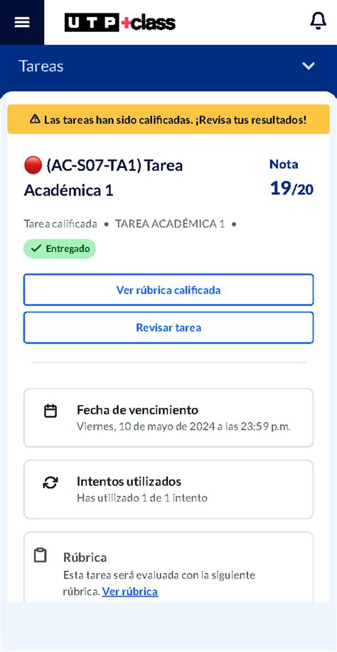 UTP+class Cursos - cursos varios - Tareas Las tareas han sido ...