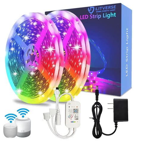 LITVERSE 5 Meter Smart LED Strip Lights WiFi LED Lights Strip Work wit