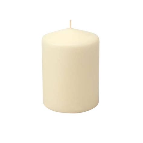 Buy Unscented 3 in. x 4 in. Ivory Pillar Candle (Set of 6) Online at ...