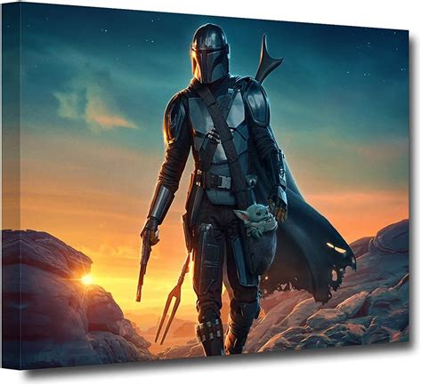 QIXIANG The Child Mandalorian and Mando Poster HD India | Ubuy