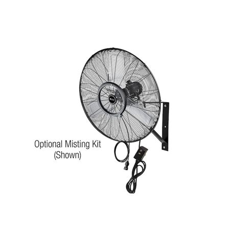 KING Wfo 24-in Oscillation Indoor or Outdoor Black Wall Mounted Fan WFO ...