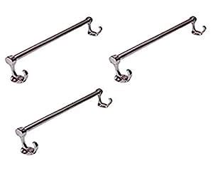 Ration basket Stainless steel Towel Rod for Bathroom (24-inch, Silver ...